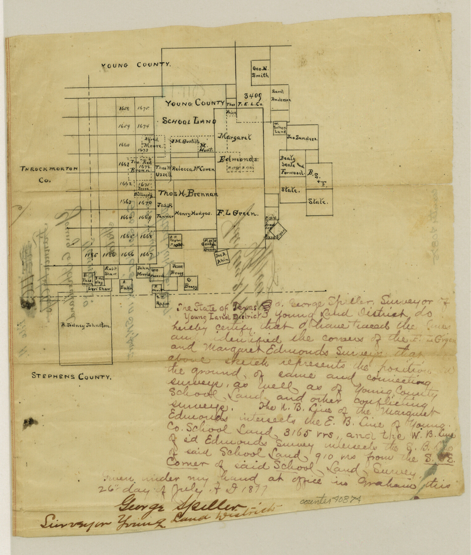 40874, Young County Sketch File 11, General Map Collection