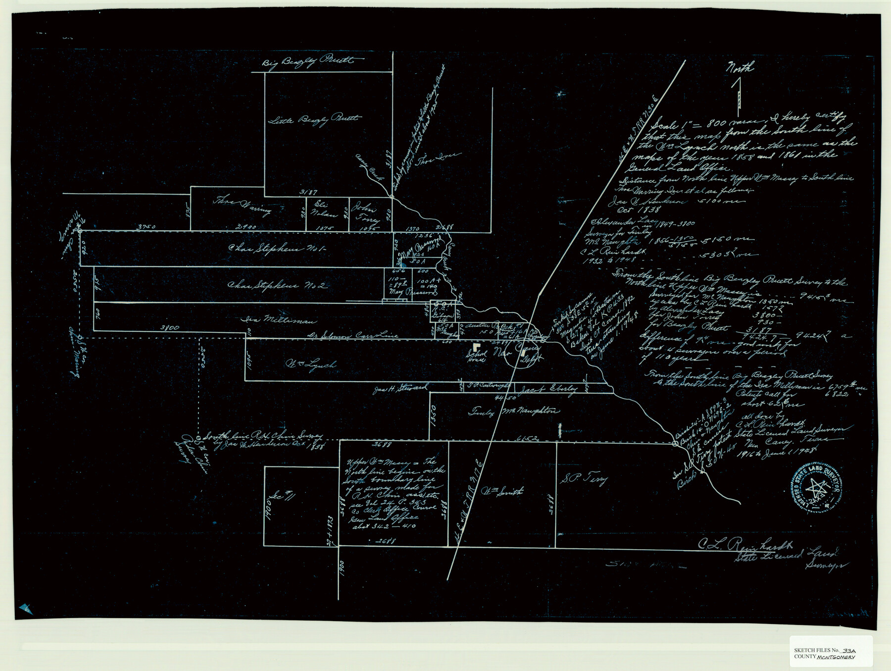 42124, Montgomery County Sketch File 33A, General Map Collection