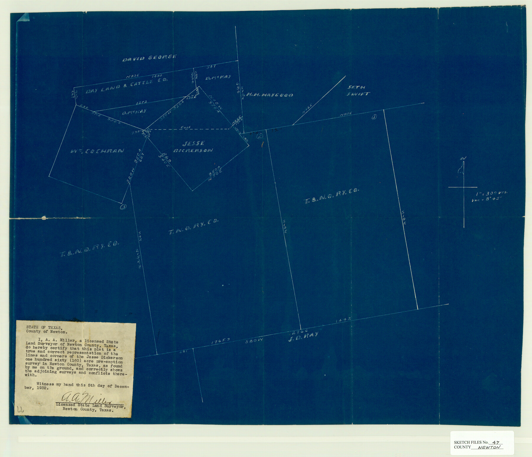 42159, Newton County Sketch File 47, General Map Collection