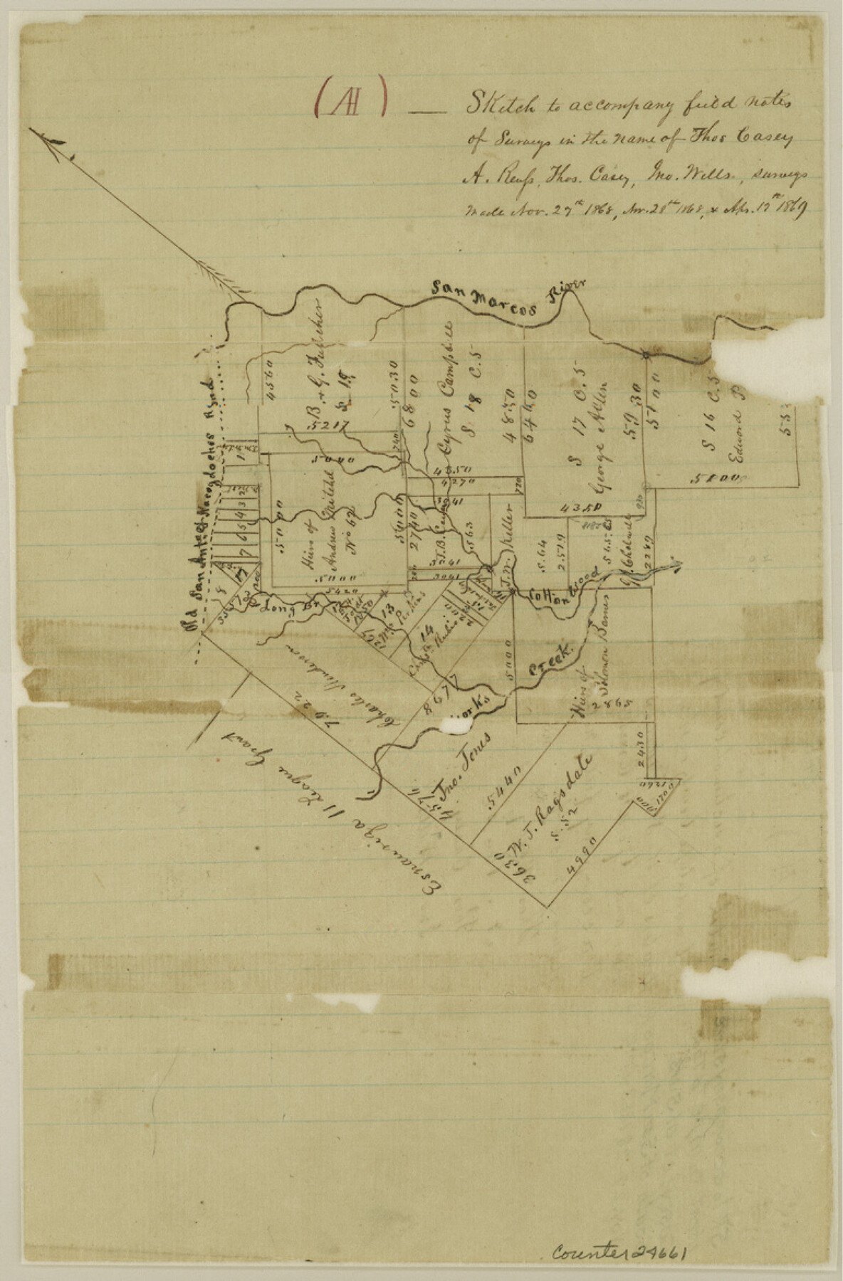 42205, Guadalupe County Sketch File 5a, General Map Collection