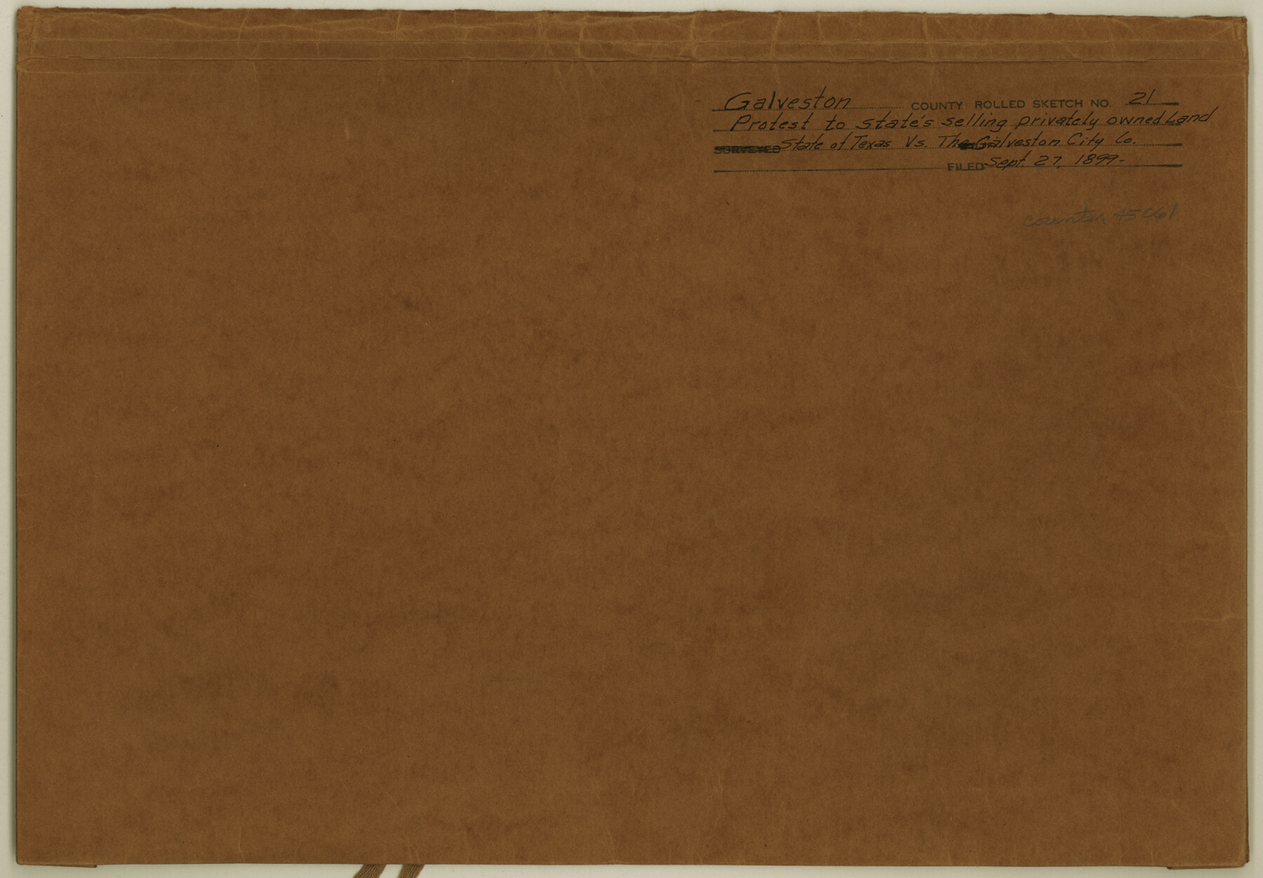 45061, Galveston County Rolled Sketch 21, General Map Collection