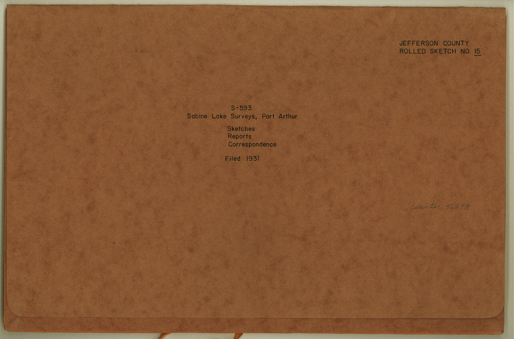 46298, Jefferson County Rolled Sketch 15, General Map Collection