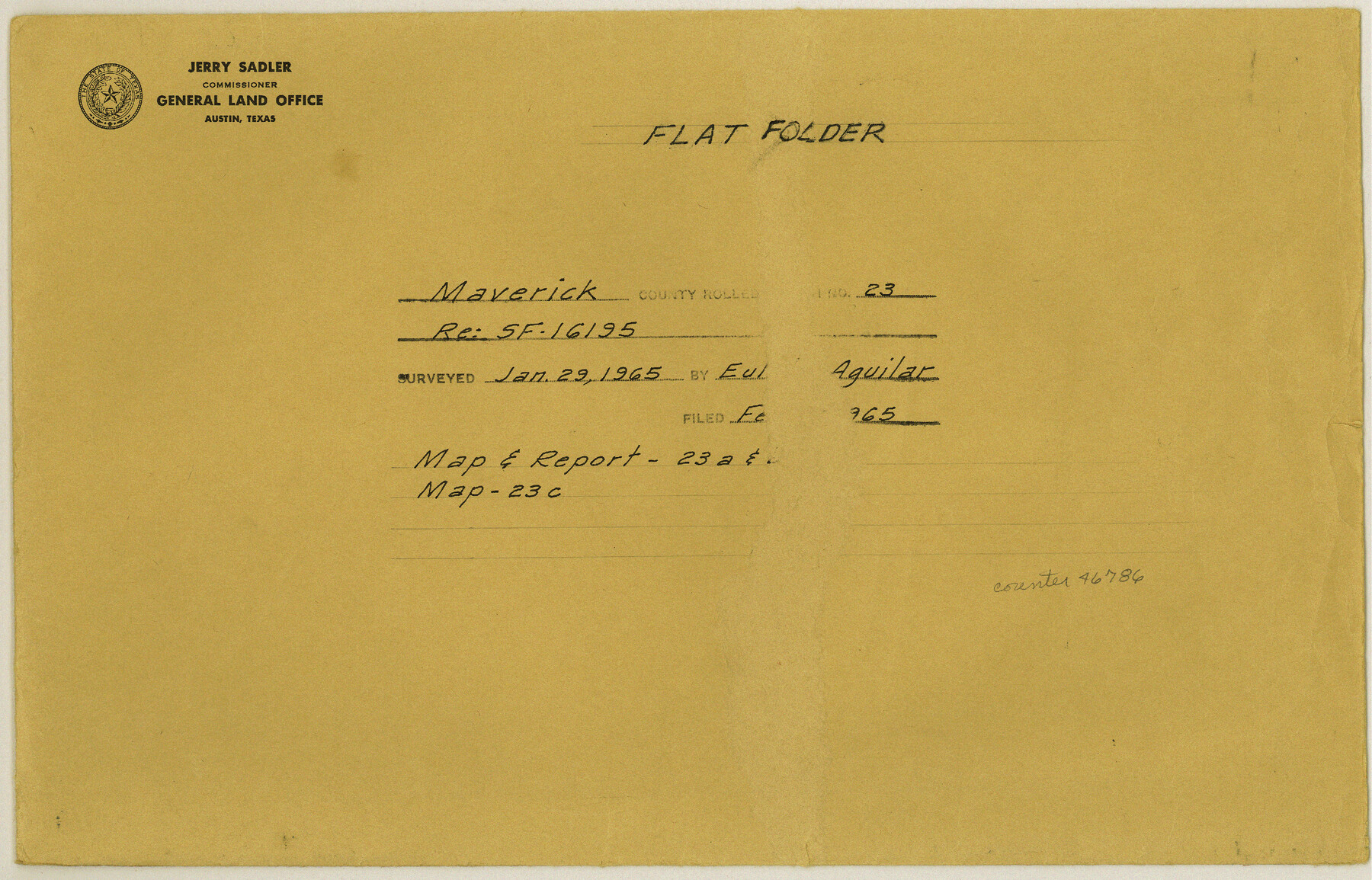 46786, Maverick County Rolled Sketch 23, General Map Collection