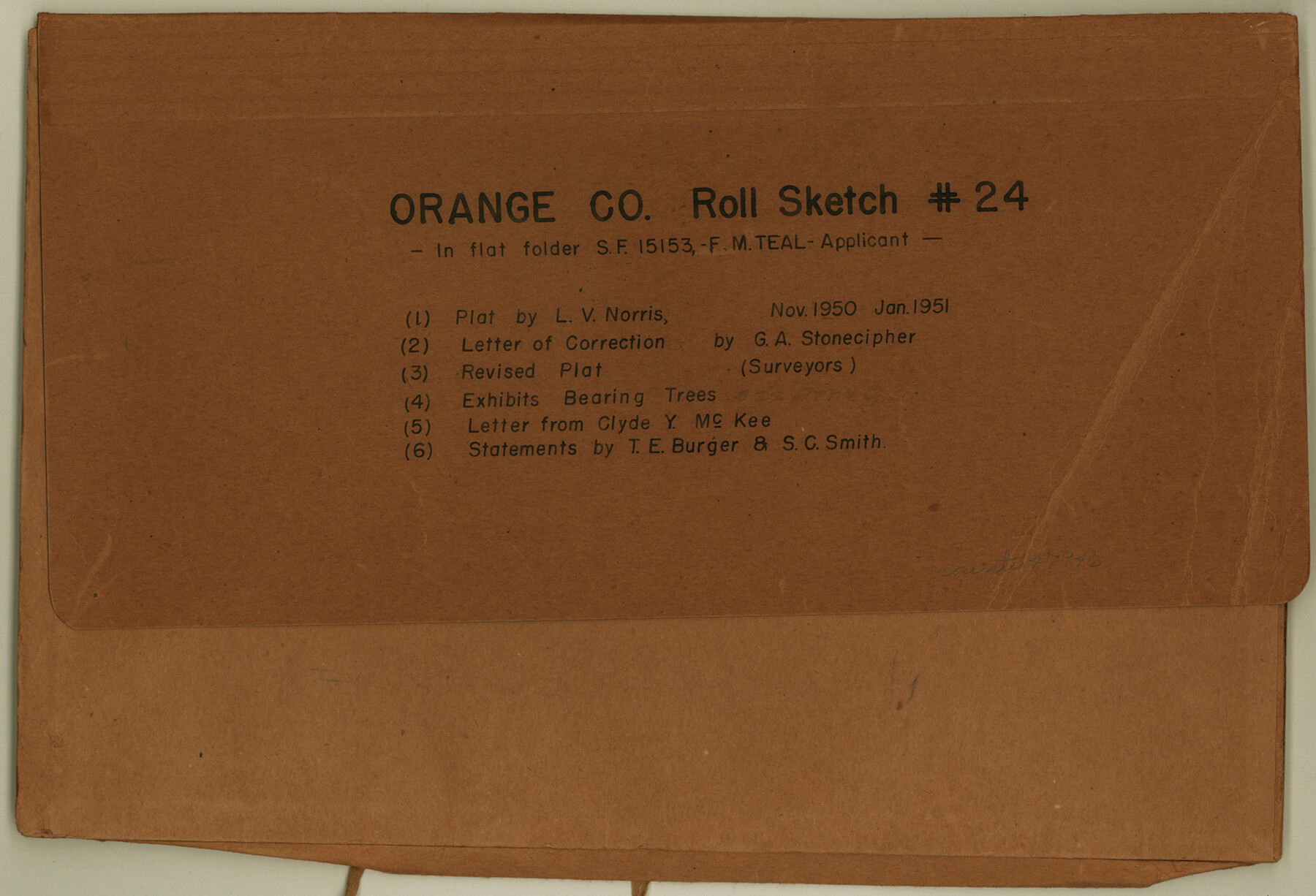 47946, Orange County Rolled Sketch 24, General Map Collection