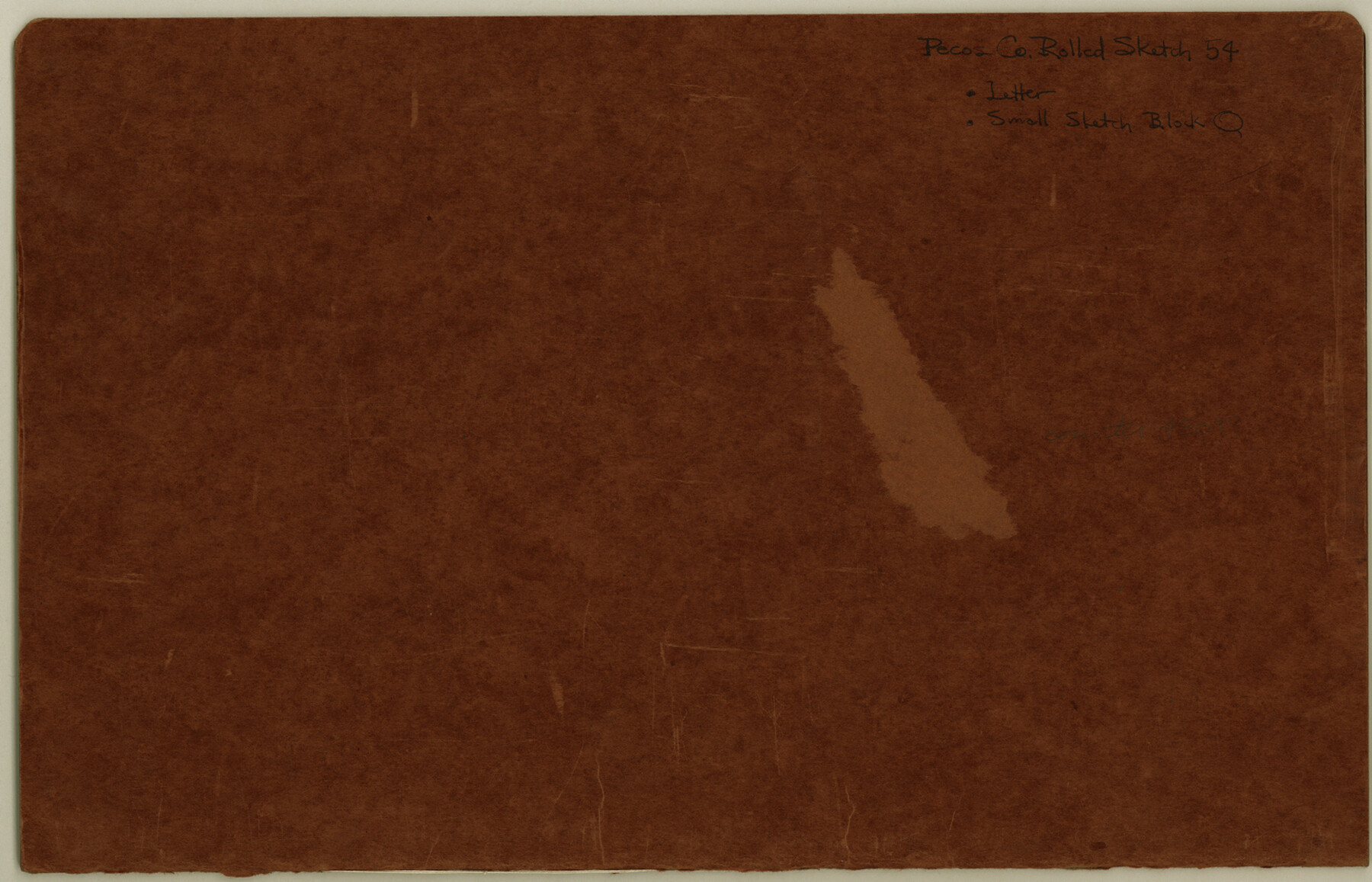 48099, Pecos County Rolled Sketch 54, General Map Collection