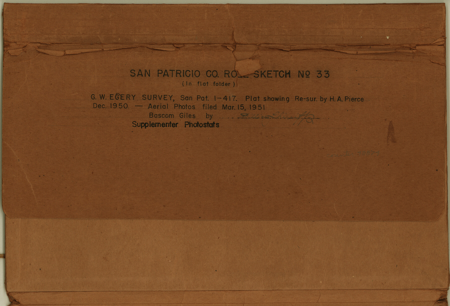 48874, San Patricio County Rolled Sketch 33, General Map Collection