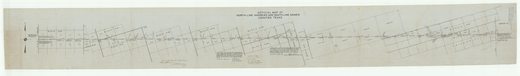 49698, Andrews County Boundary File 2b, General Map Collection