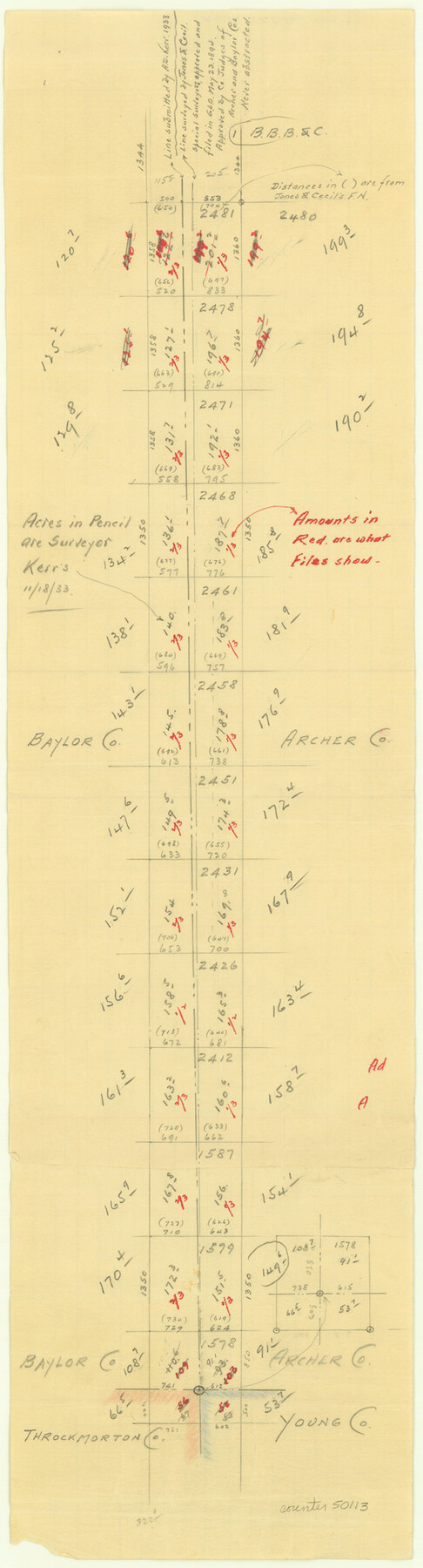 50113, Archer County Boundary File 6, General Map Collection