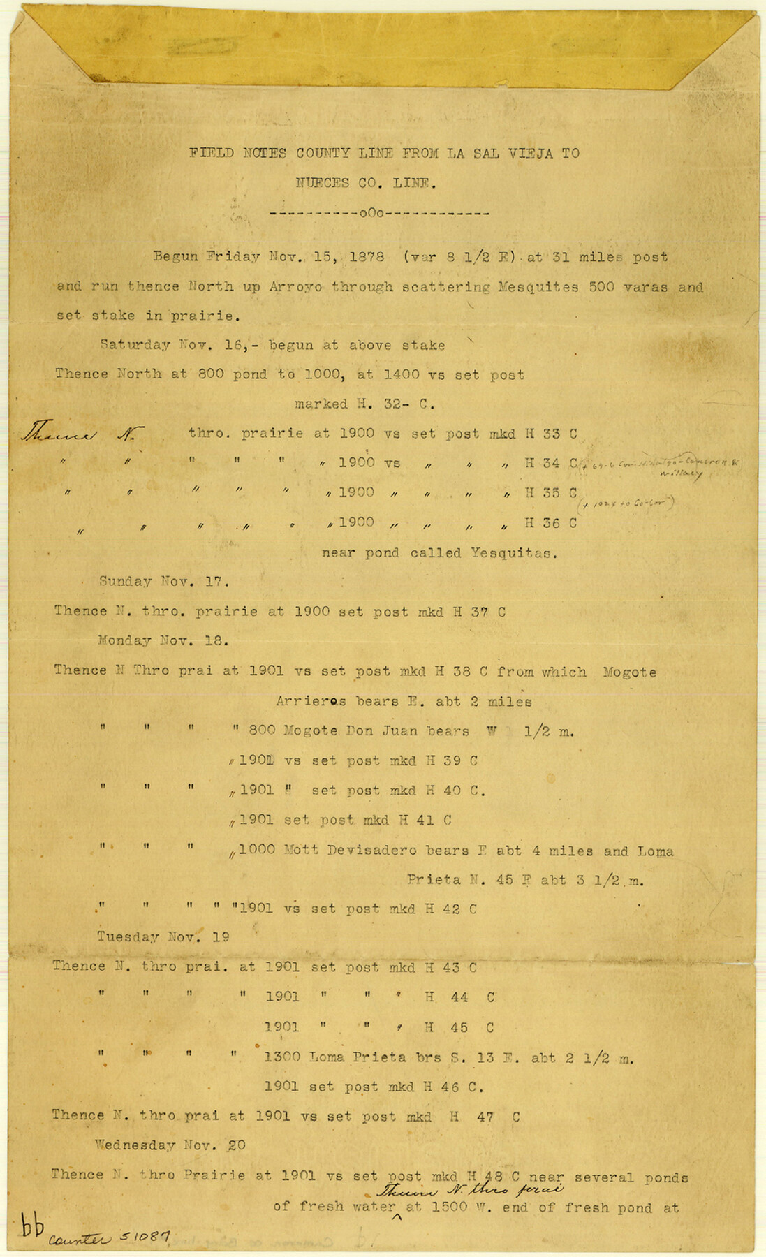 51087, Cameron County Boundary File 1, General Map Collection