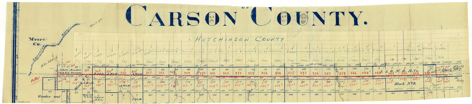 51171, Carson County Boundary File 8, General Map Collection