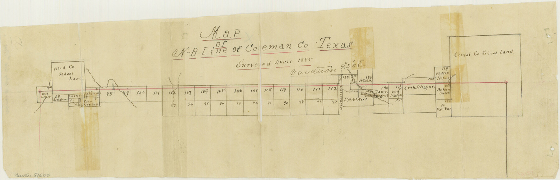 51645, Coleman County Boundary File 17 (2), General Map Collection