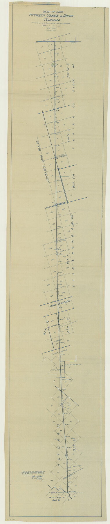 51969, Crane County Boundary File 1b, General Map Collection