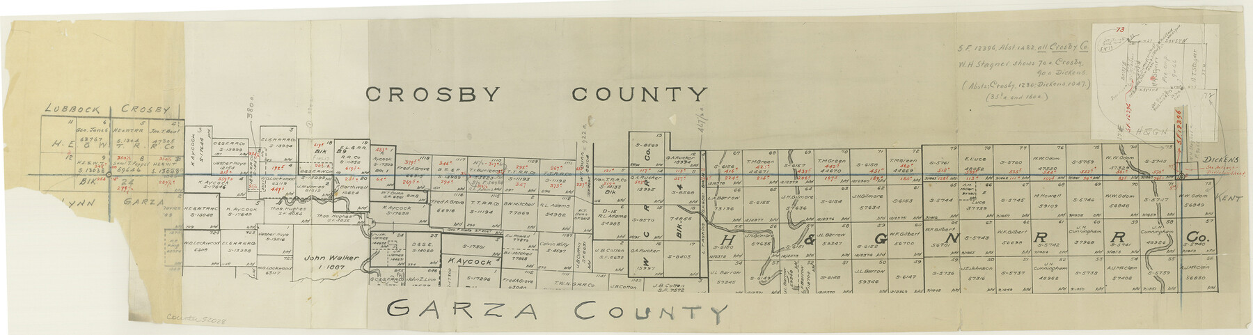 52028, Crosby County Boundary File 4a, General Map Collection