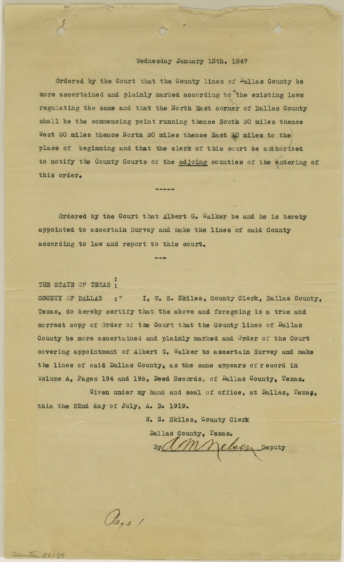 52189, Dallas County Boundary File 6a, General Map Collection