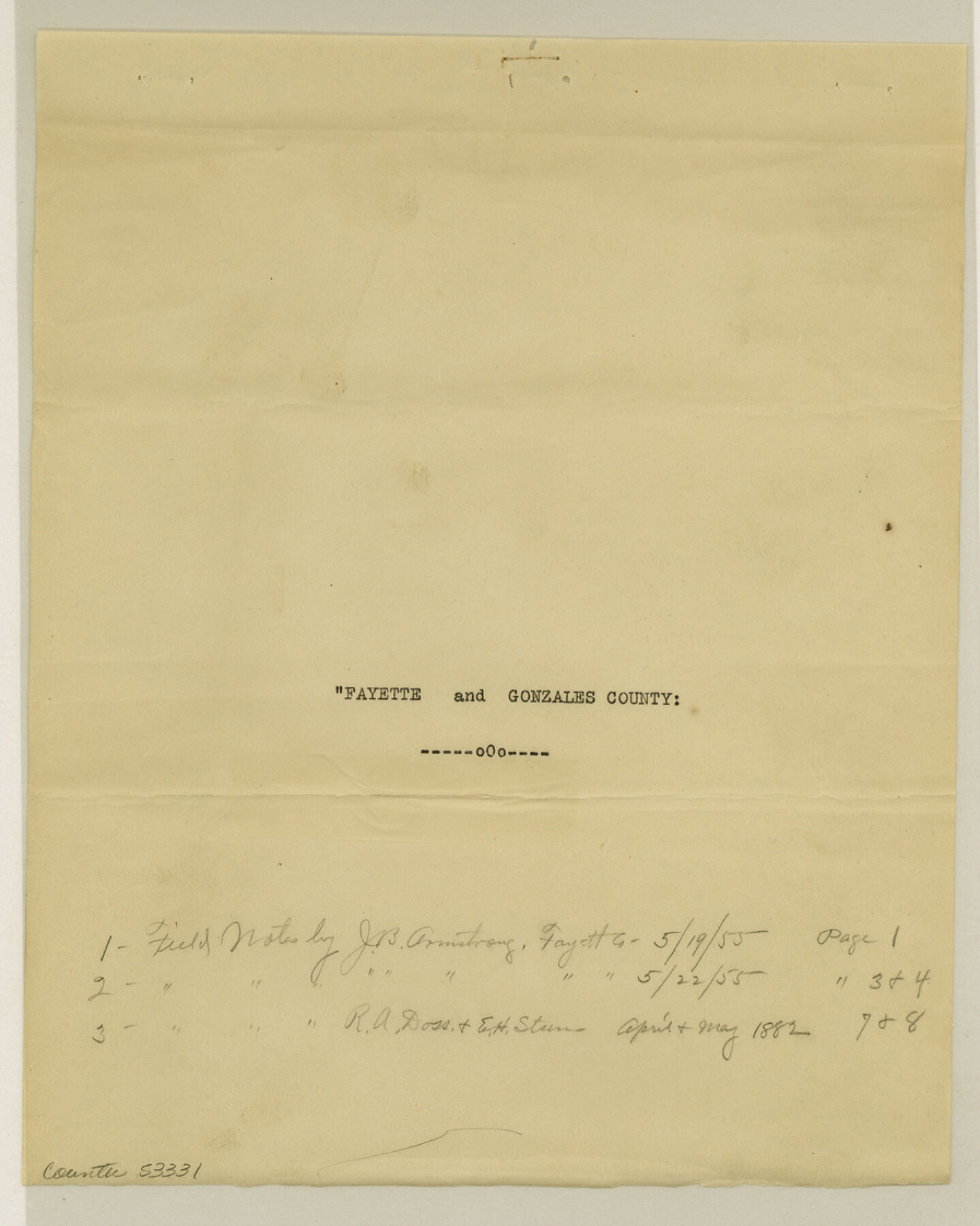 53331, Fayette County Boundary File 2, General Map Collection