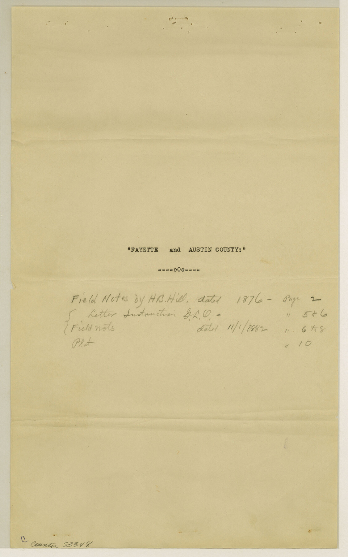 53348, Fayette County Boundary File 3, General Map Collection