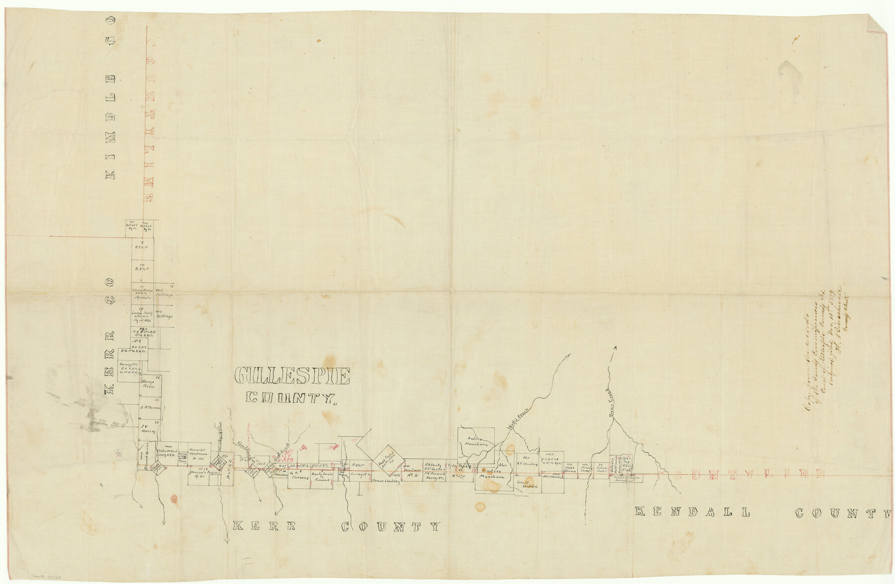 53753, Gillespie County Boundary File 3a, General Map Collection