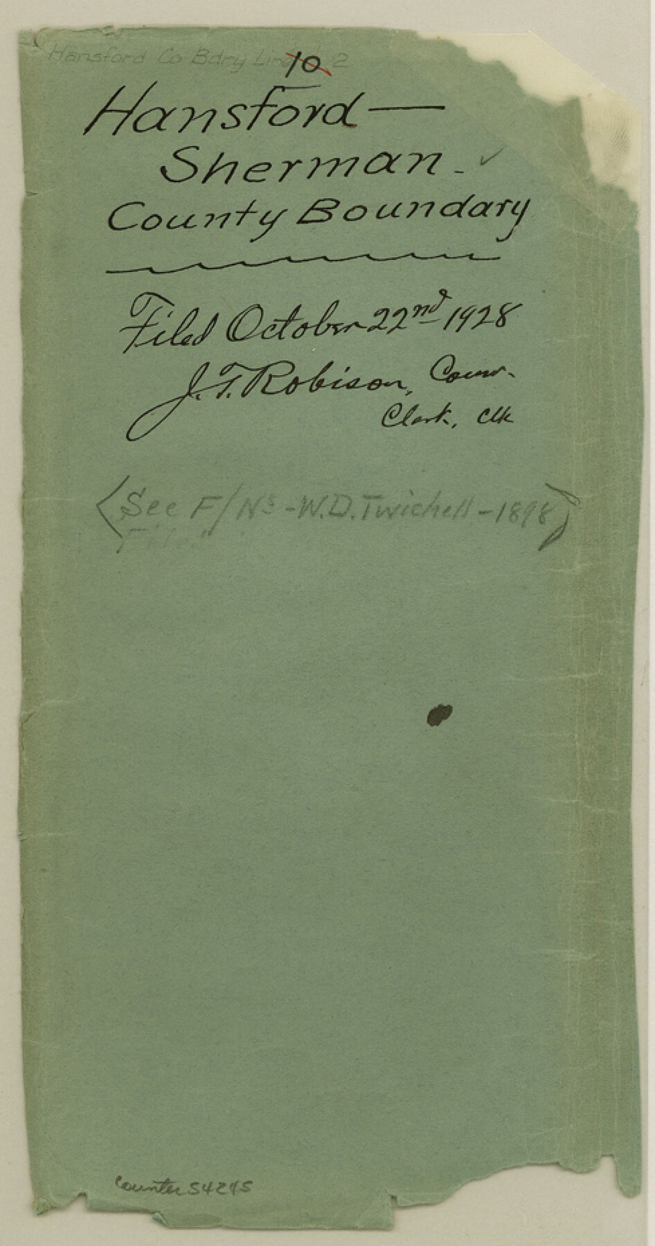 54245, Hansford County Boundary File 2, General Map Collection