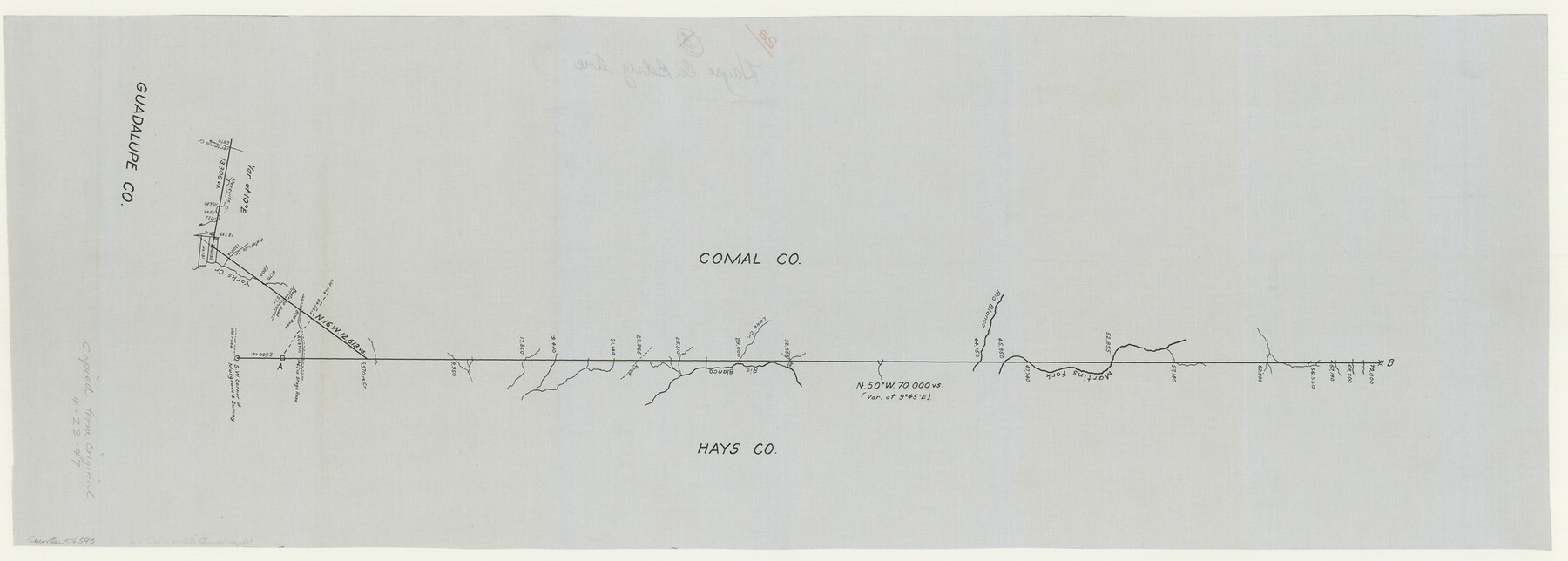 54595, Hays County Boundary File 2a, General Map Collection