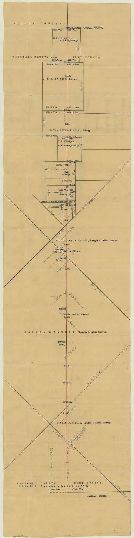 55262, Hunt County Boundary File 10a, General Map Collection