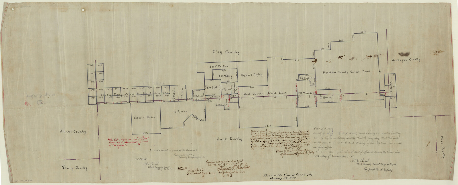 55418, Jack County Boundary File 3b, General Map Collection