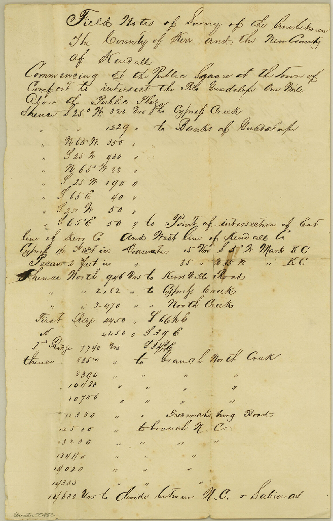 55982, Kerr County Boundary File 1, General Map Collection