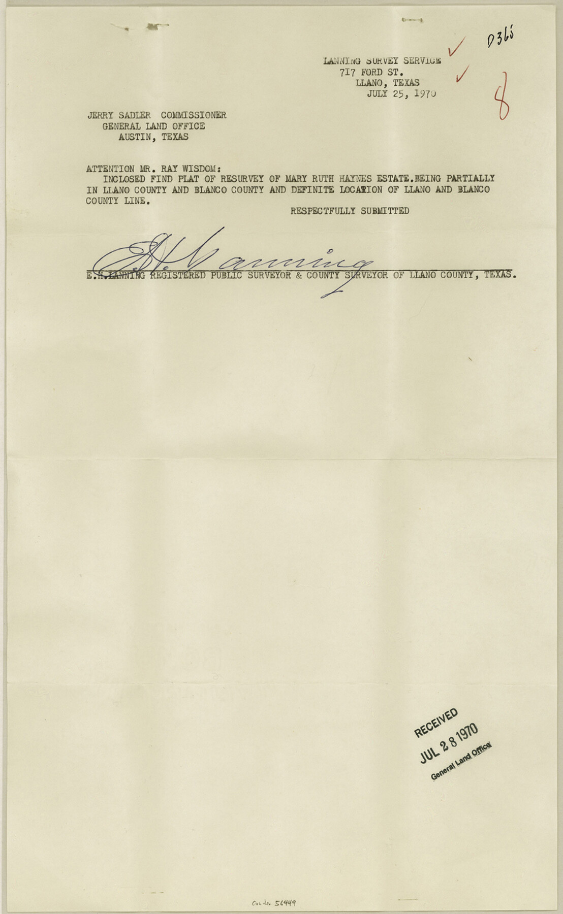 56449, Llano County Boundary File 3, General Map Collection