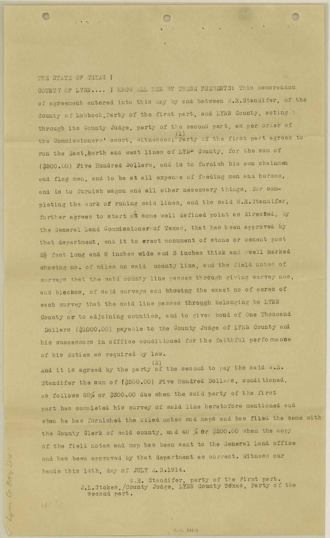 56617, Lynn County Boundary File 1, General Map Collection