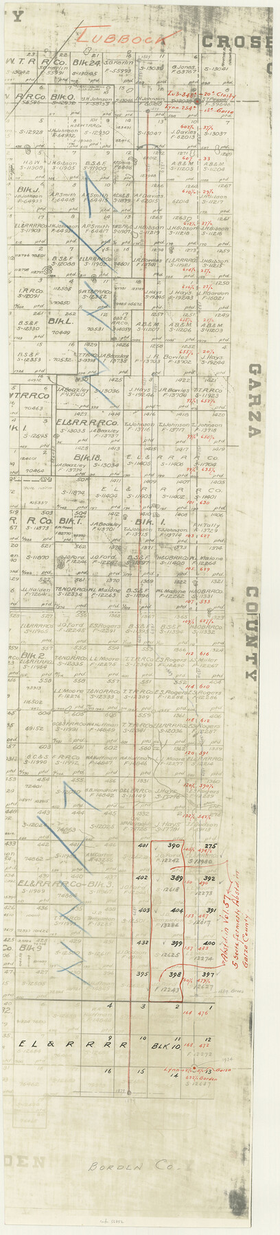 56752, Lynn County Boundary File 13, General Map Collection