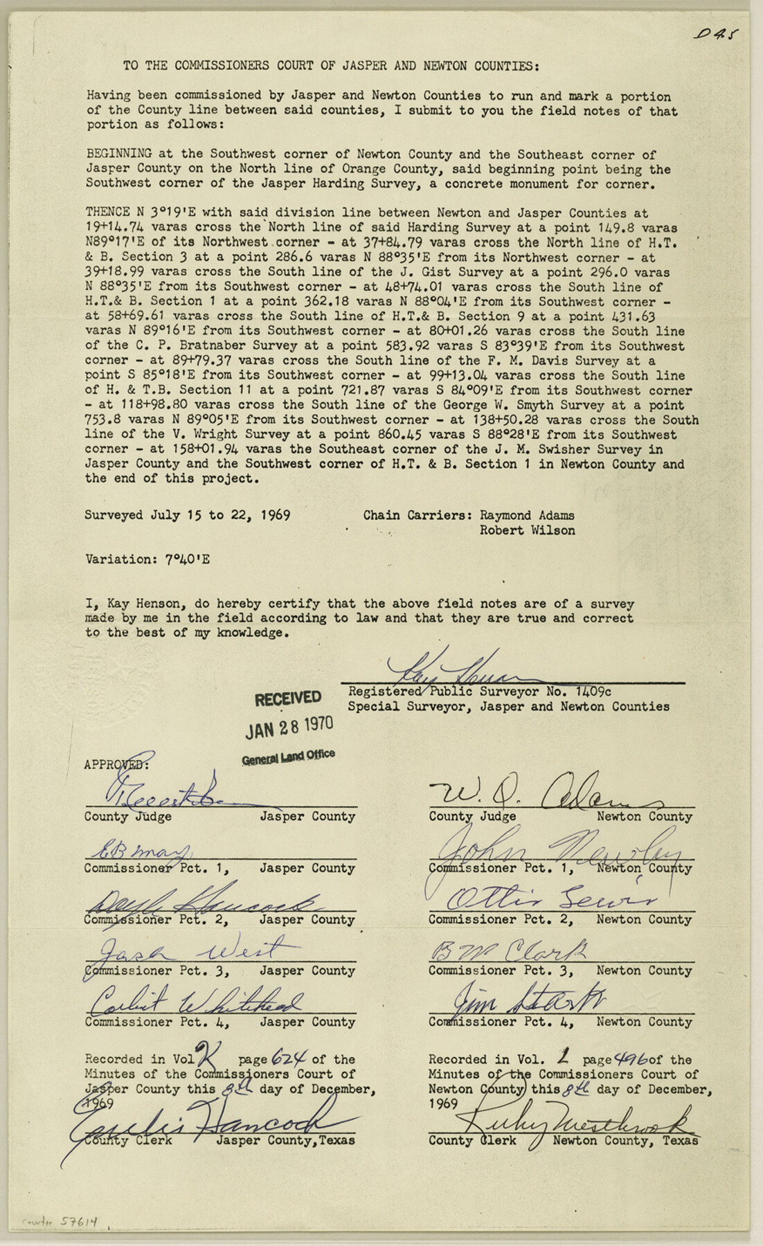 57614, Newton County Boundary File 1, General Map Collection