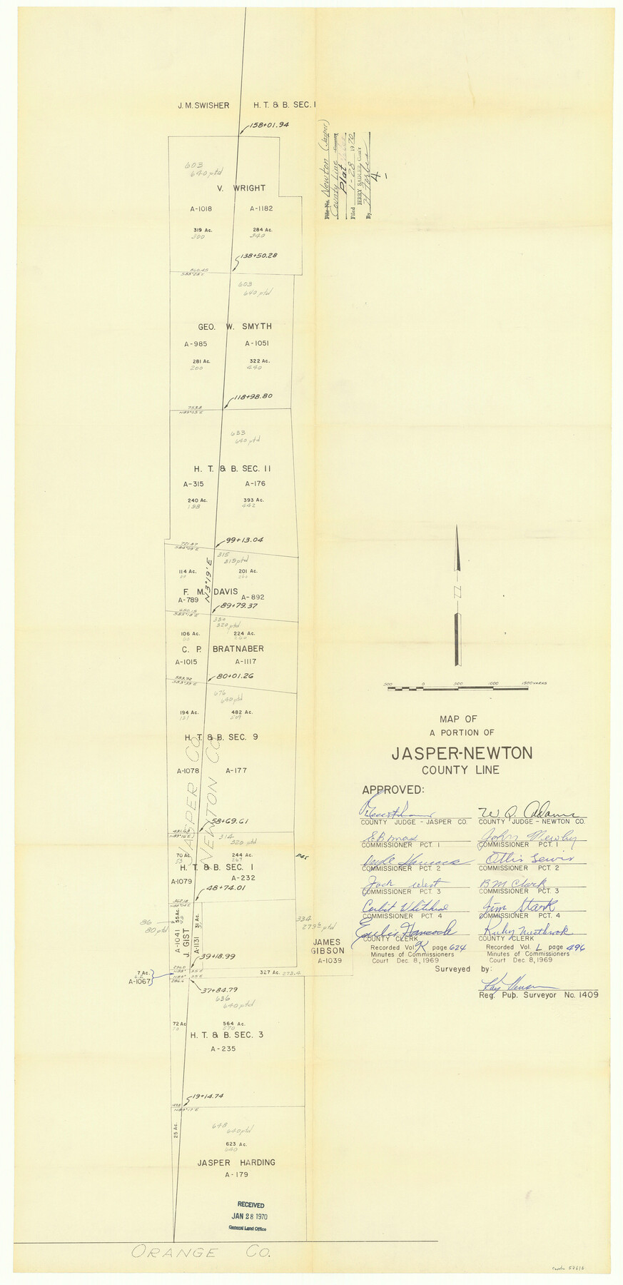 57616, Newton County Boundary File 1a, General Map Collection