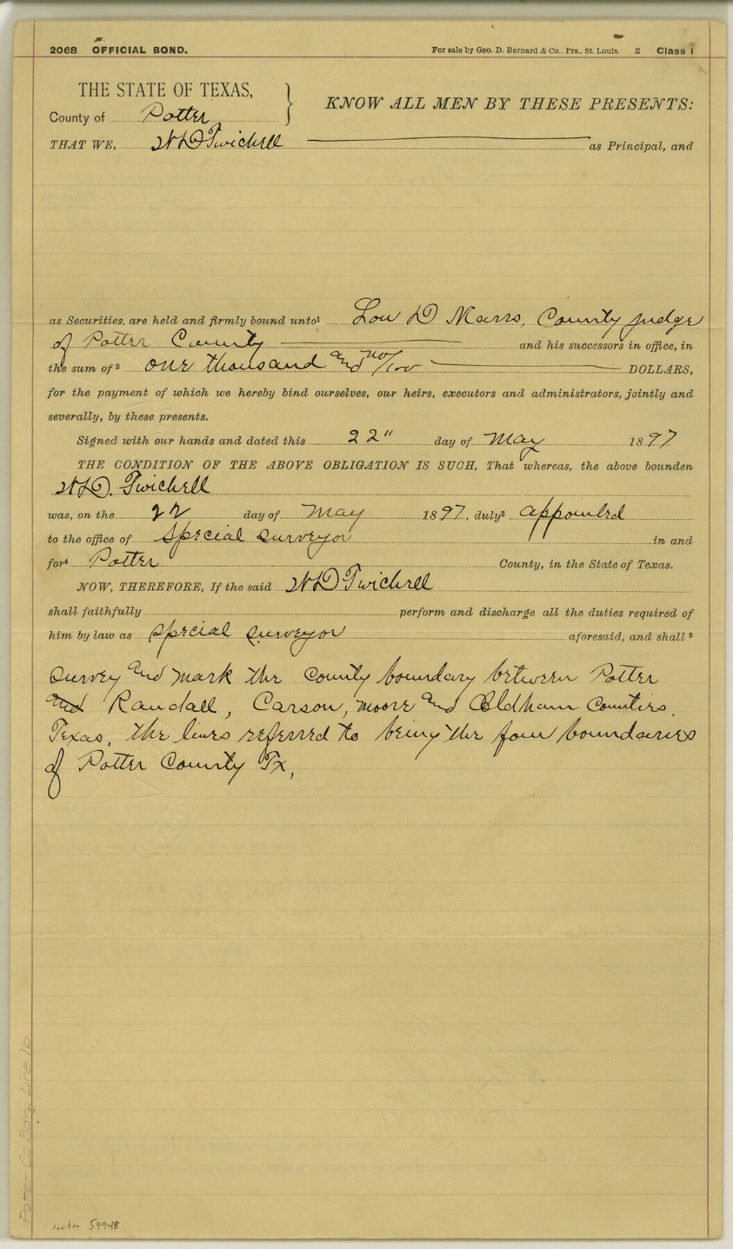 57948, Potter County Boundary File 1b, General Map Collection