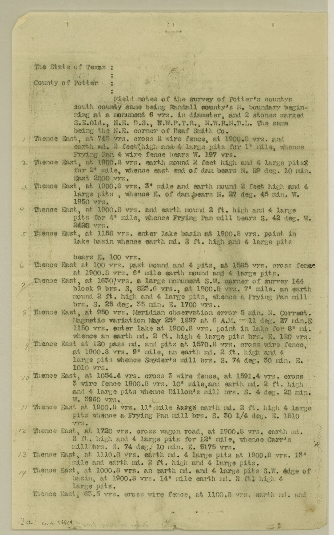 57969, Potter County Boundary File 2b, General Map Collection