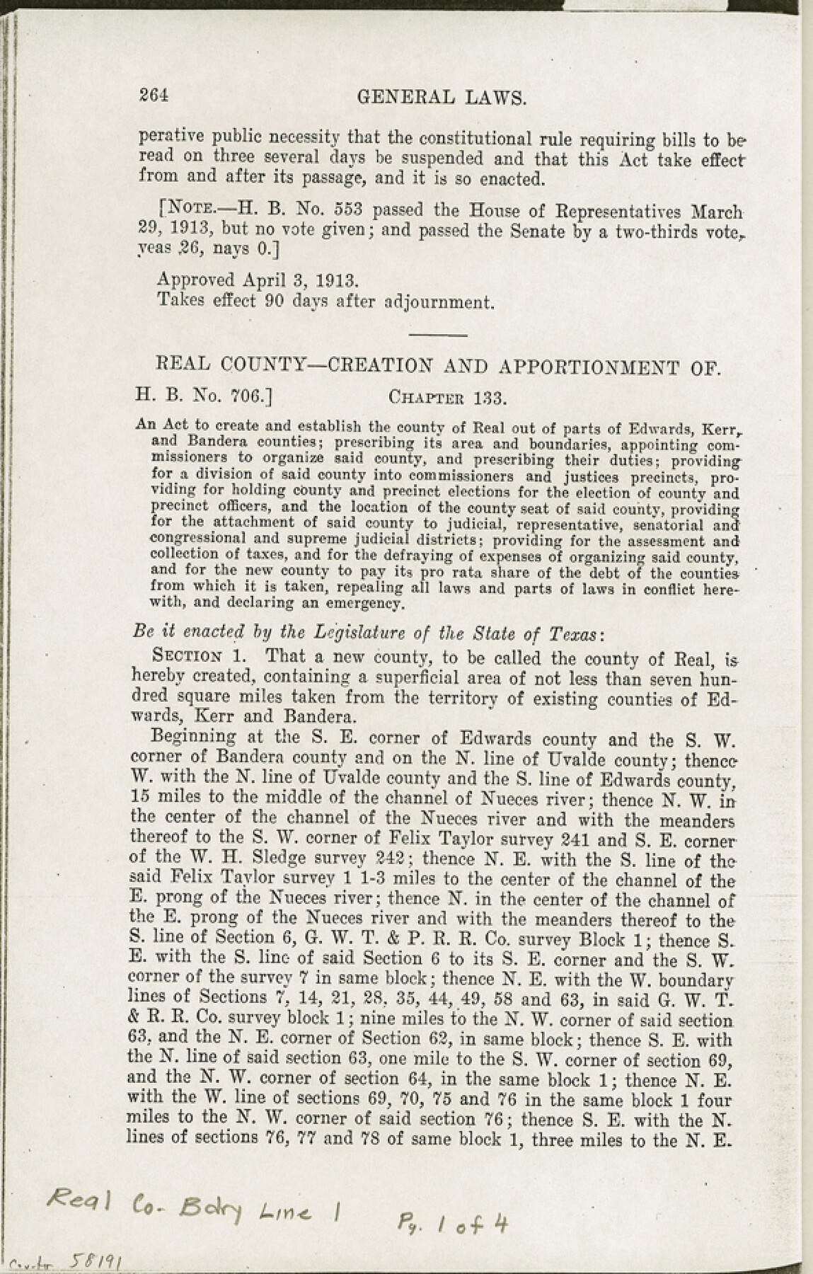 58191, Real County Boundary File 1, General Map Collection