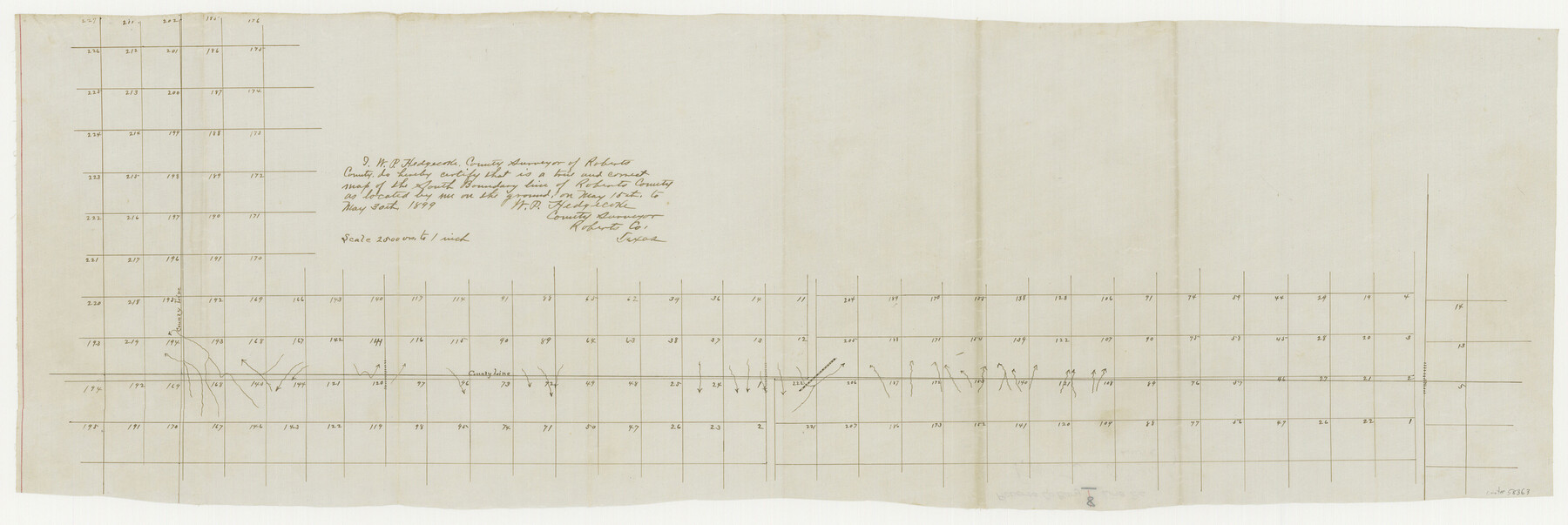 58363, Roberts County Boundary File 2c, General Map Collection