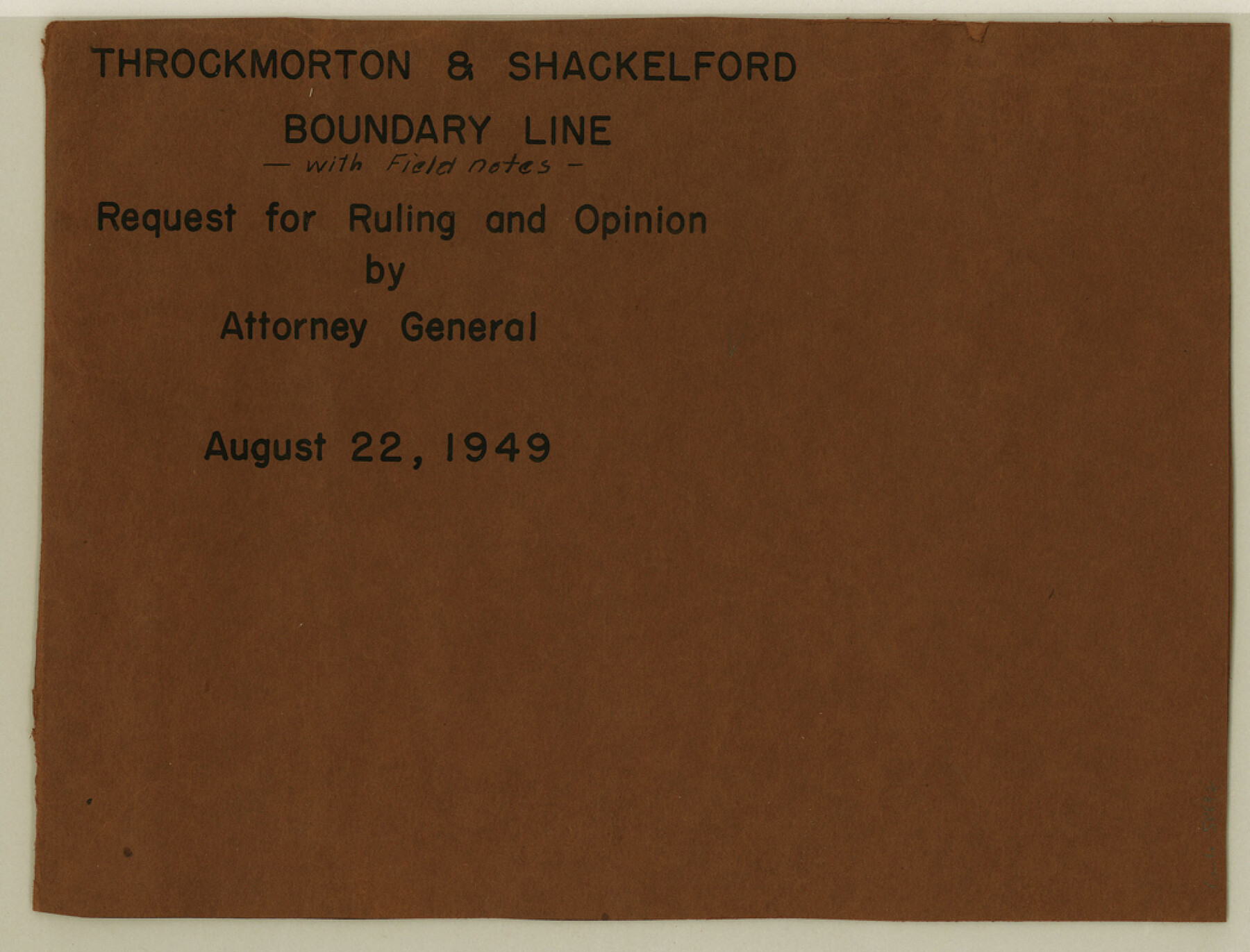 58692, Shackelford County Boundary File 7b, General Map Collection