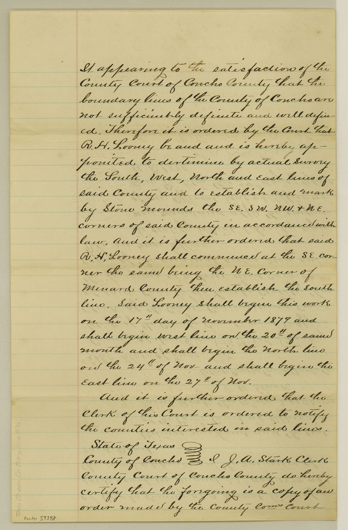 59398, Tom Green County Boundary File 87a, General Map Collection