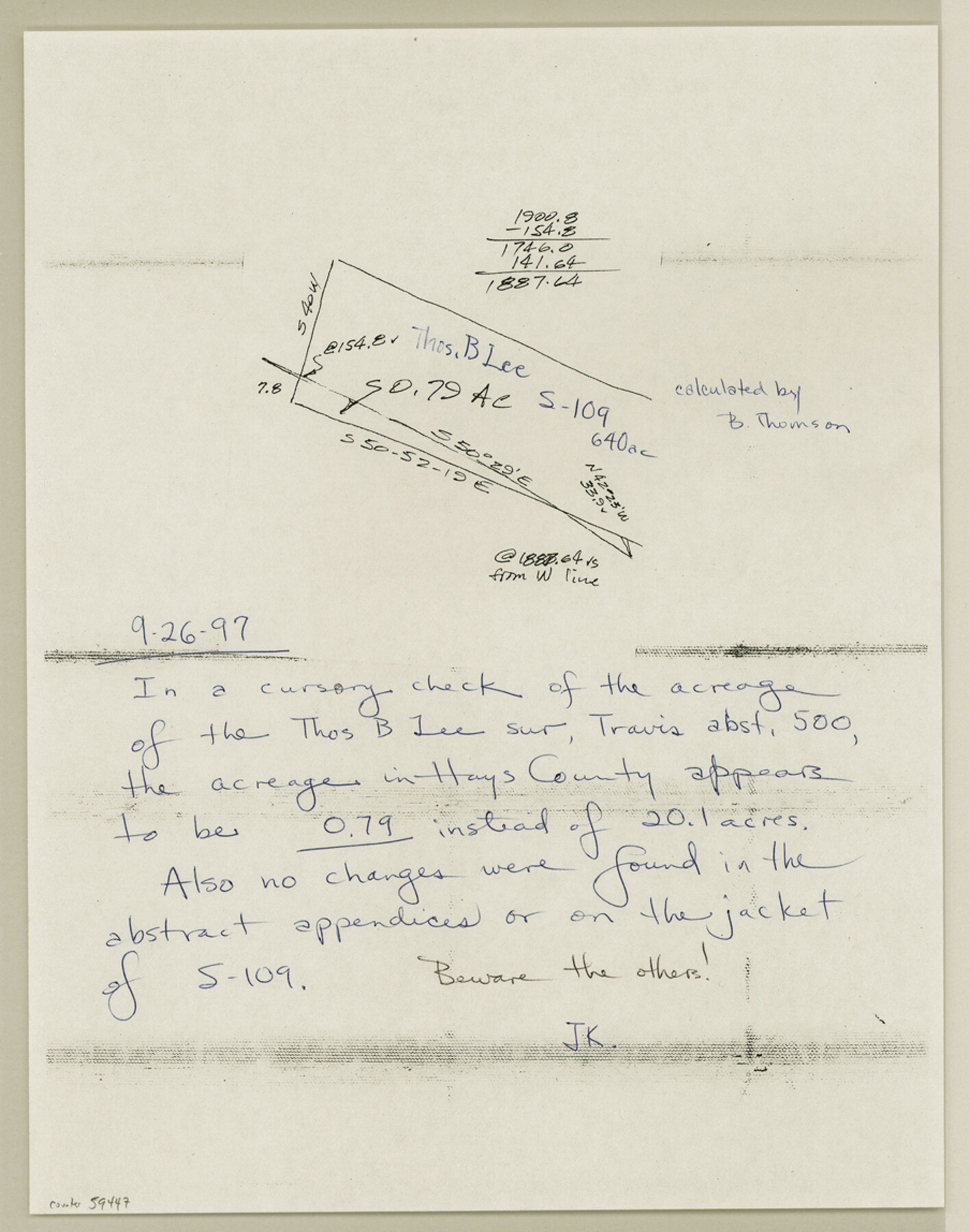 59447, Travis County Boundary File 6a, General Map Collection