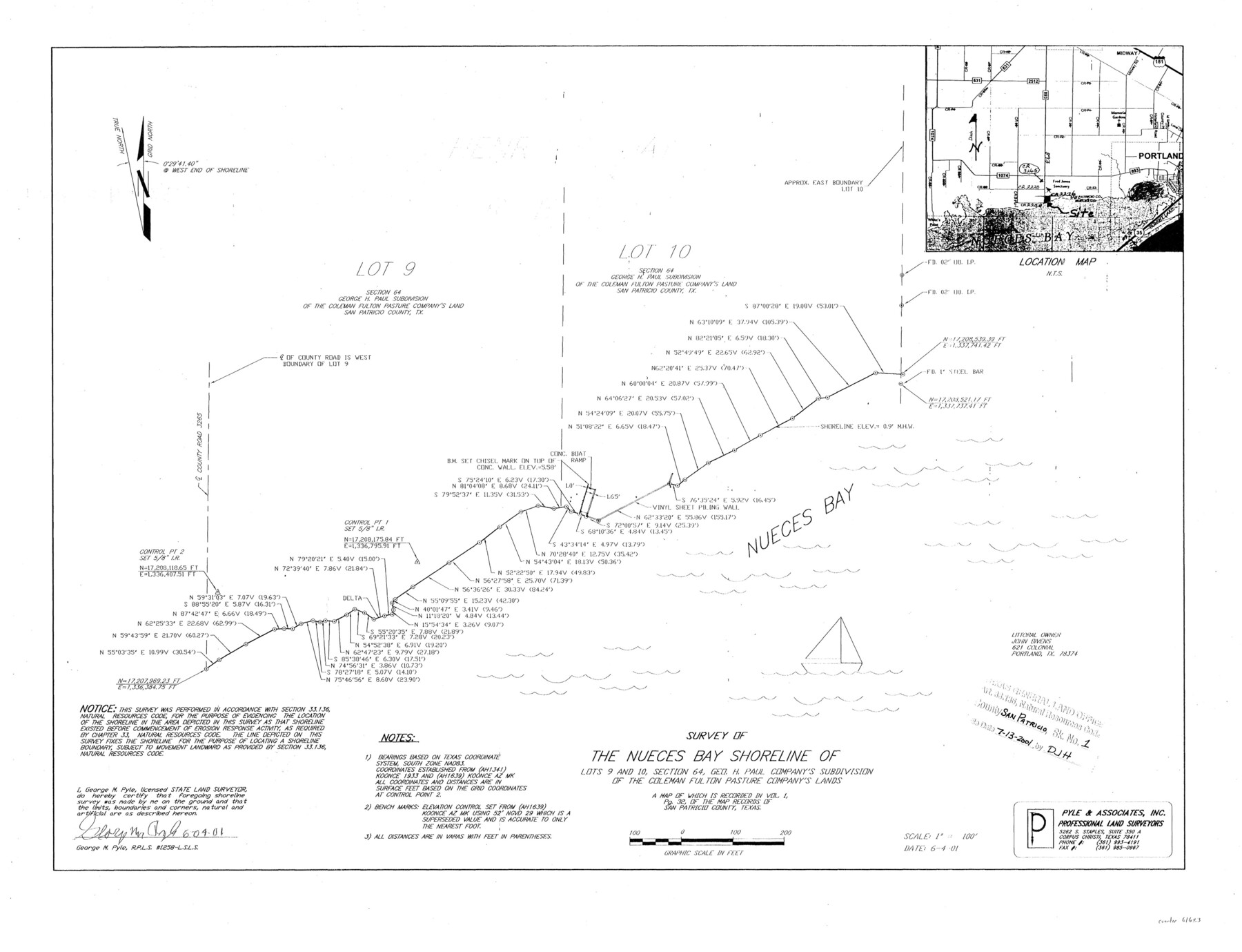 61623, San Patricio County NRC Article 33.136 Sketch 1, General Map Collection