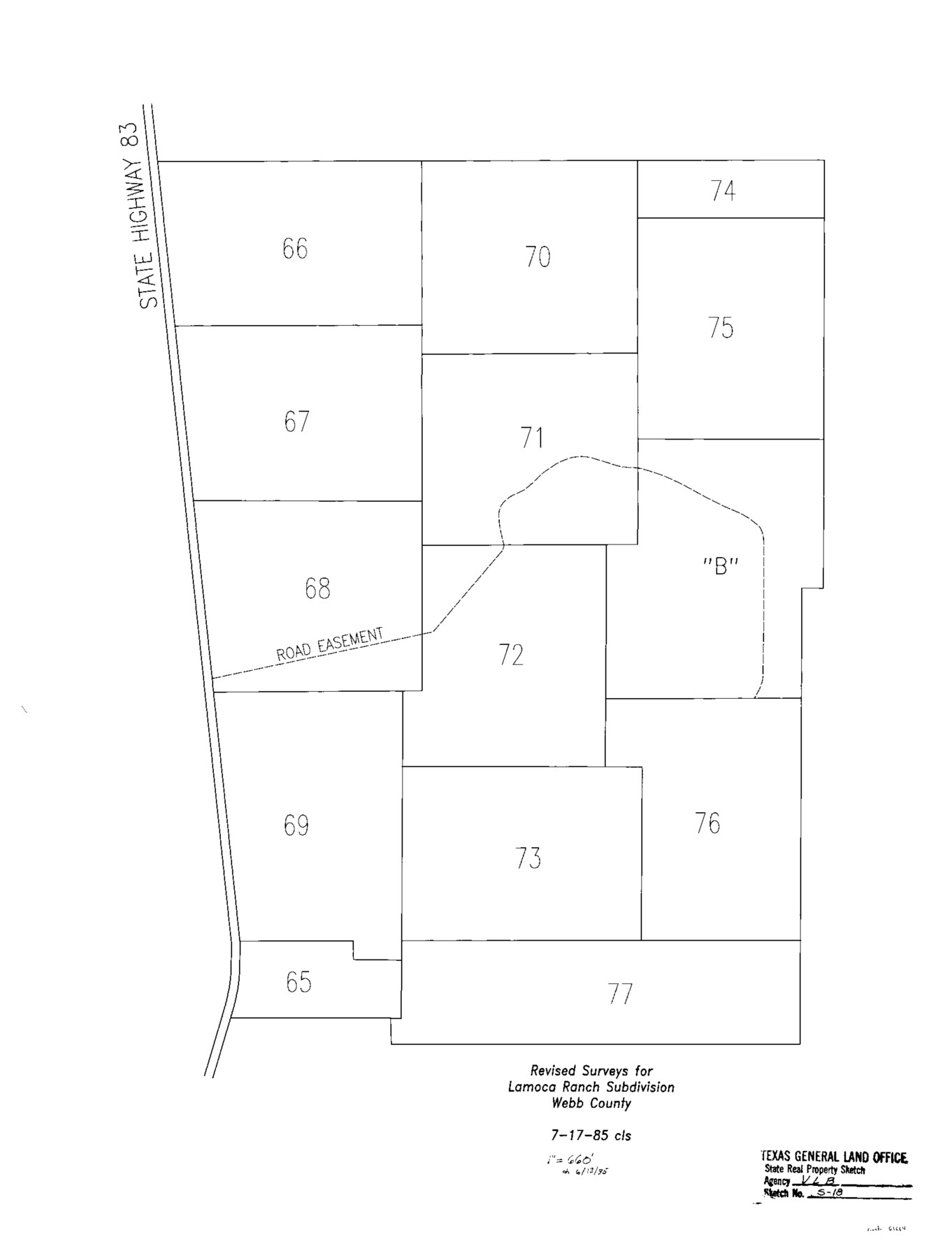 61664, Webb County State Real Property Sketch 1, General Map Collection