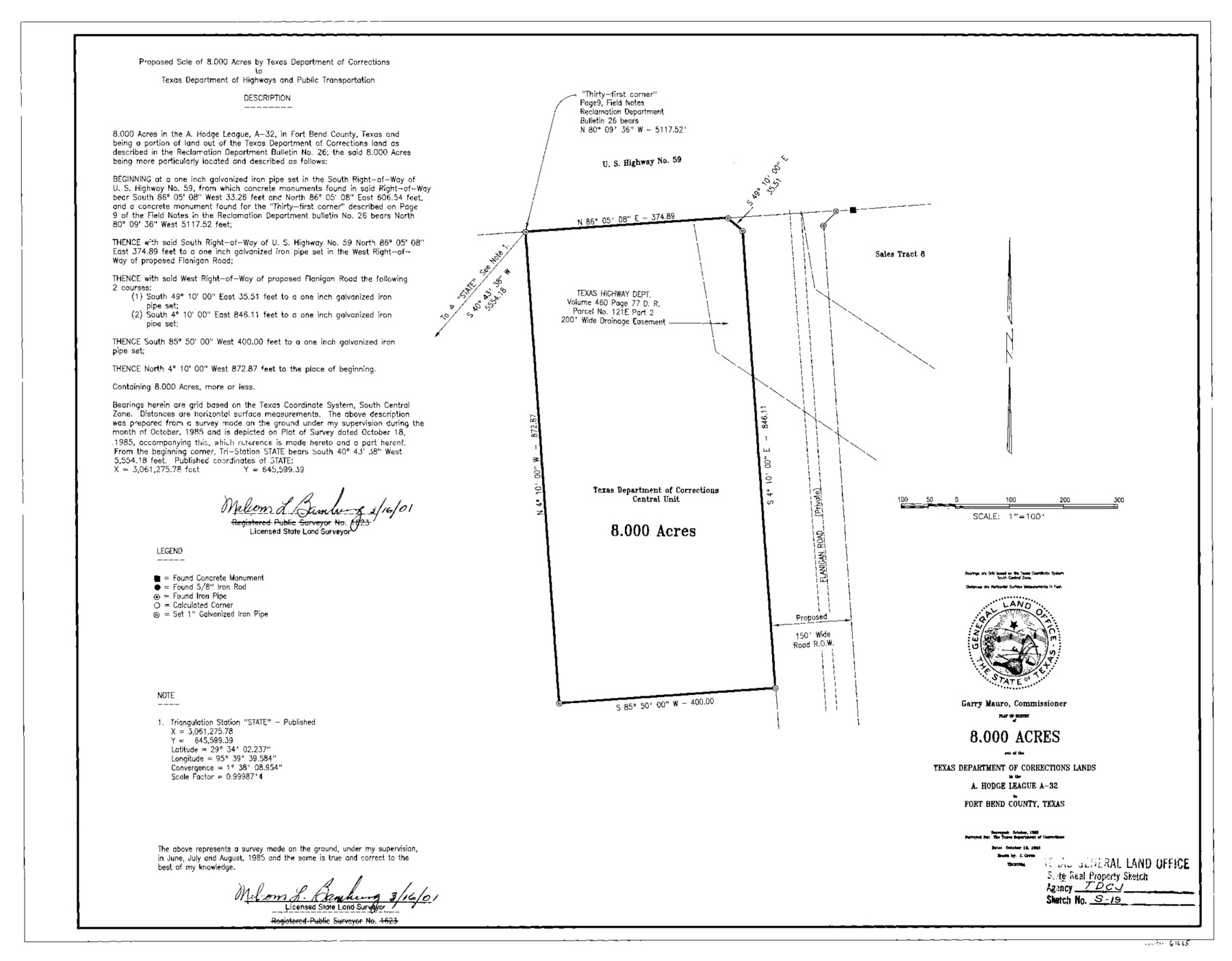 61665, Fort Bend County State Real Property Sketch 17, General Map Collection