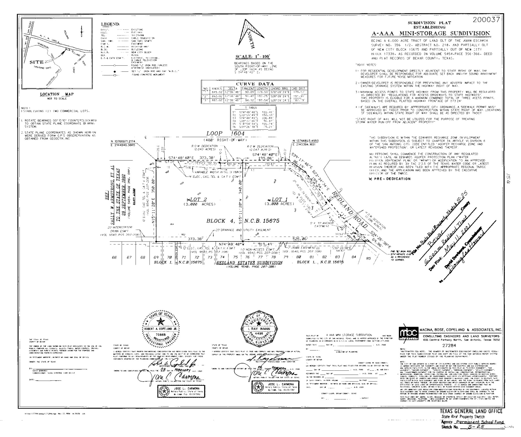 61671, Bexar County State Real Property Sketch 3, General Map Collection