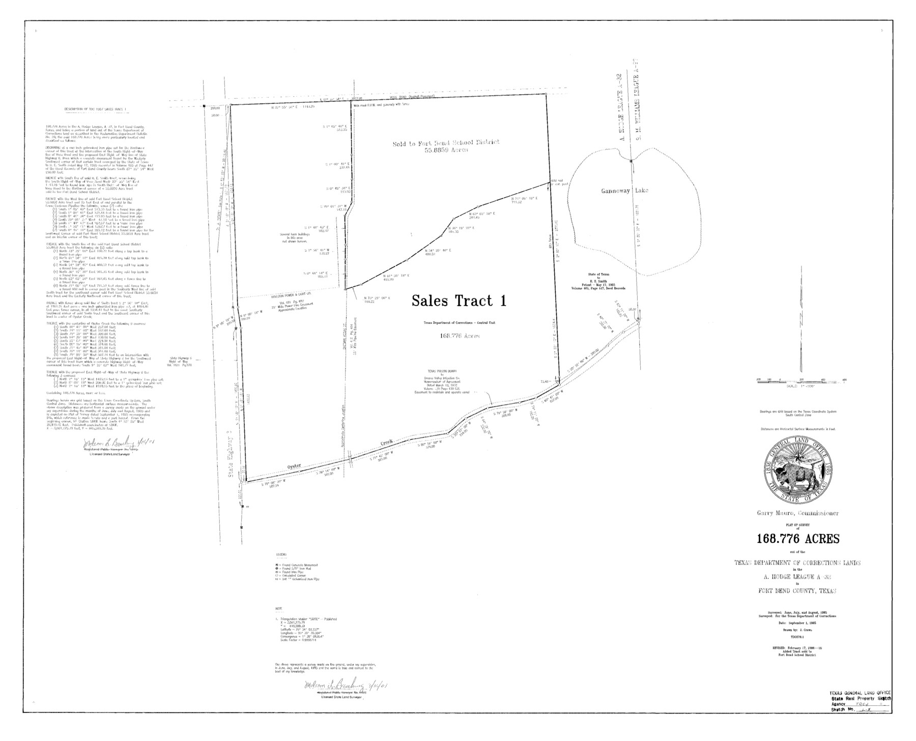 61679, Fort Bend County State Real Property Sketch 5, General Map Collection