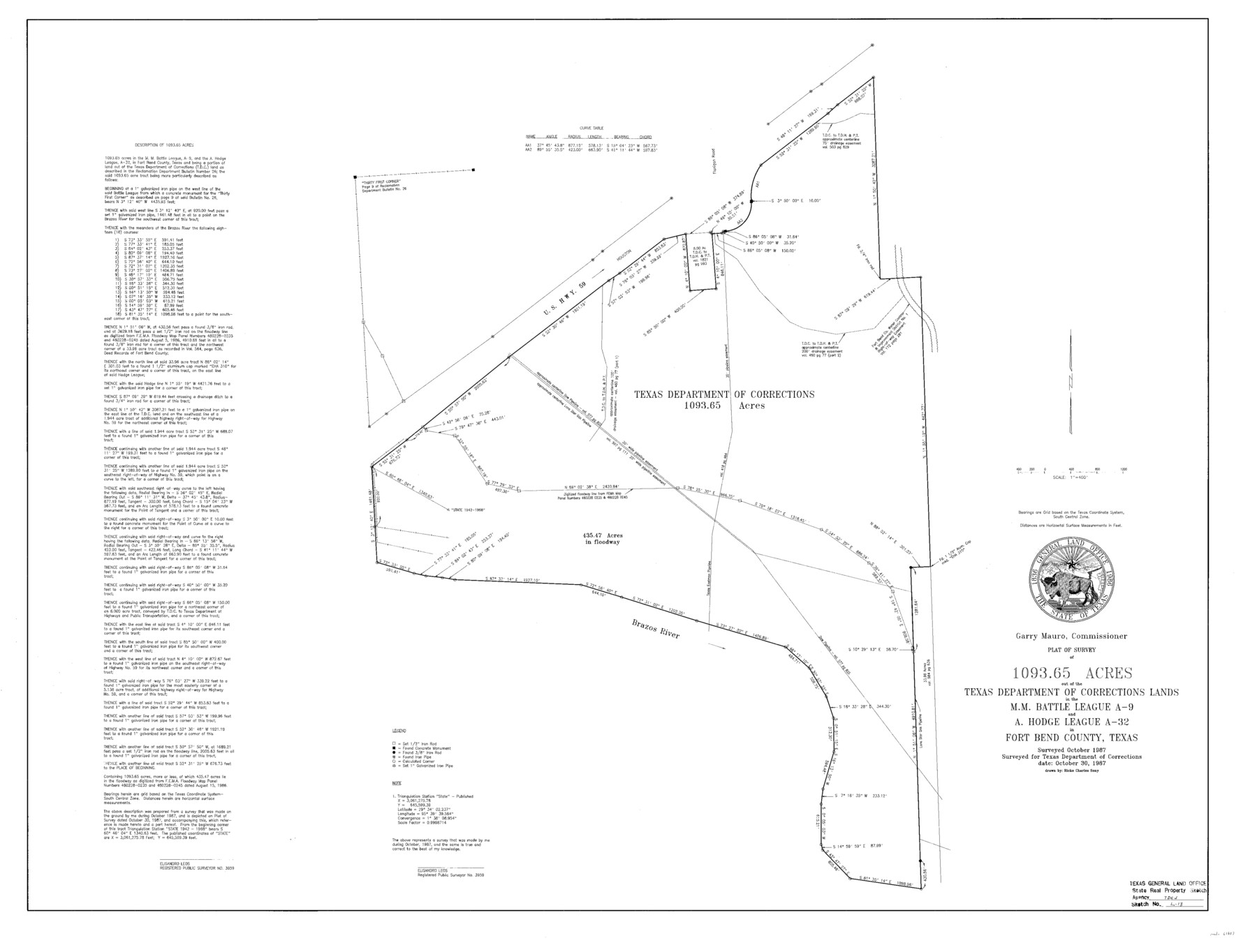 61687, Fort Bend County State Real Property Sketch 13, General Map Collection