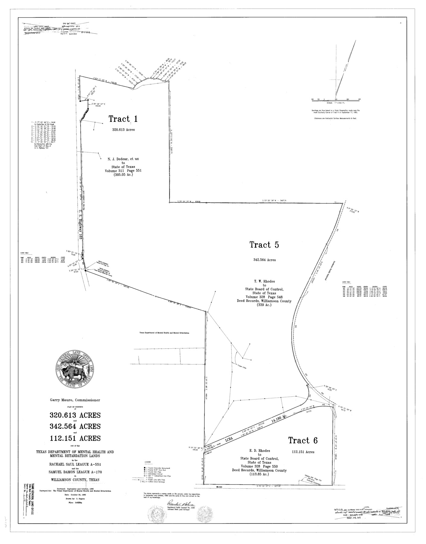 61692, Williamson County State Real Property Sketch 1, General Map Collection