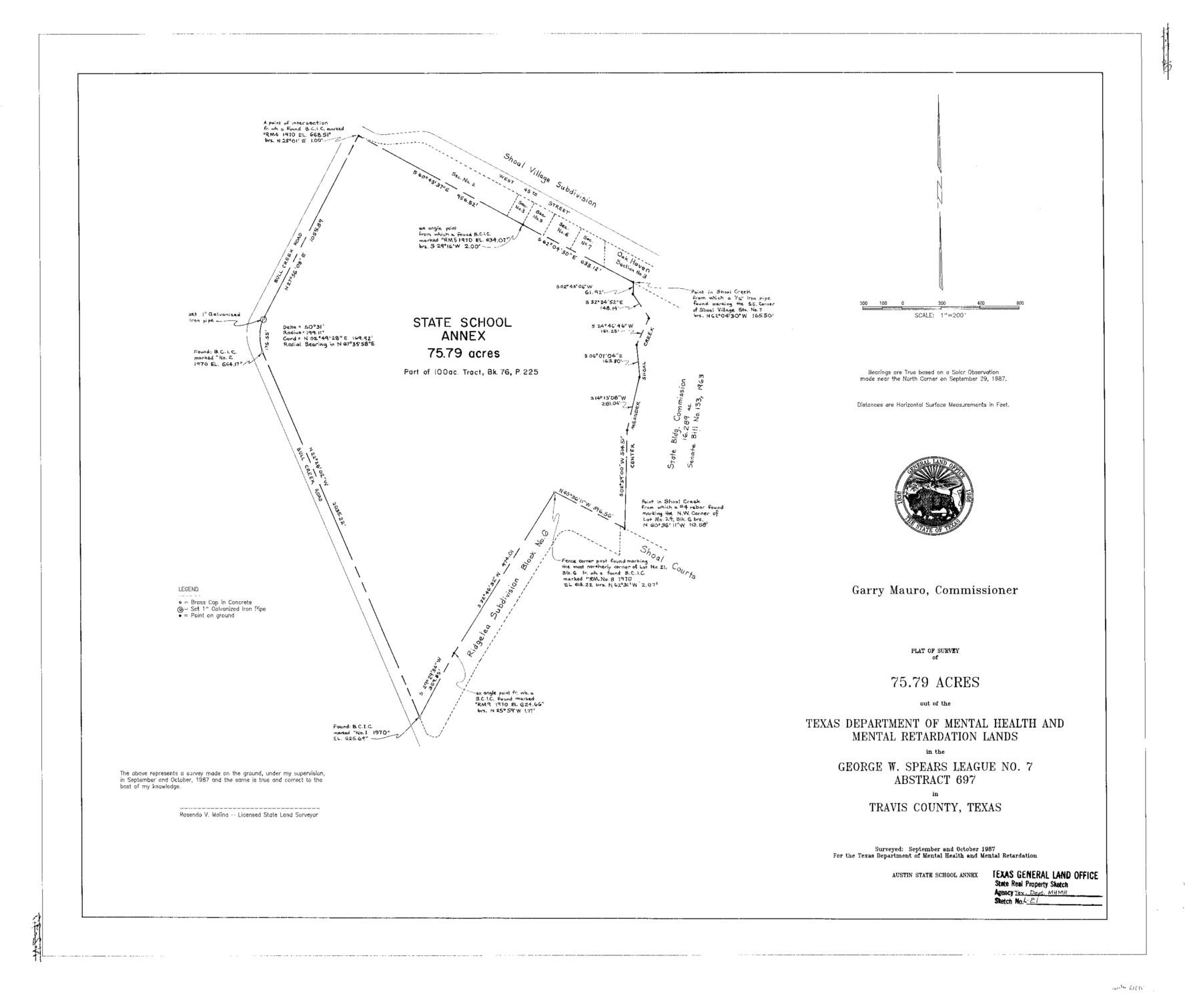 61695, Travis County State Real Property Sketch 4, General Map Collection