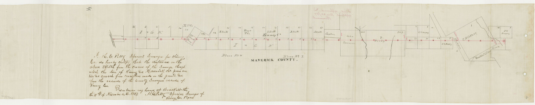 64946, Kinney County Boundary File 1a, General Map Collection