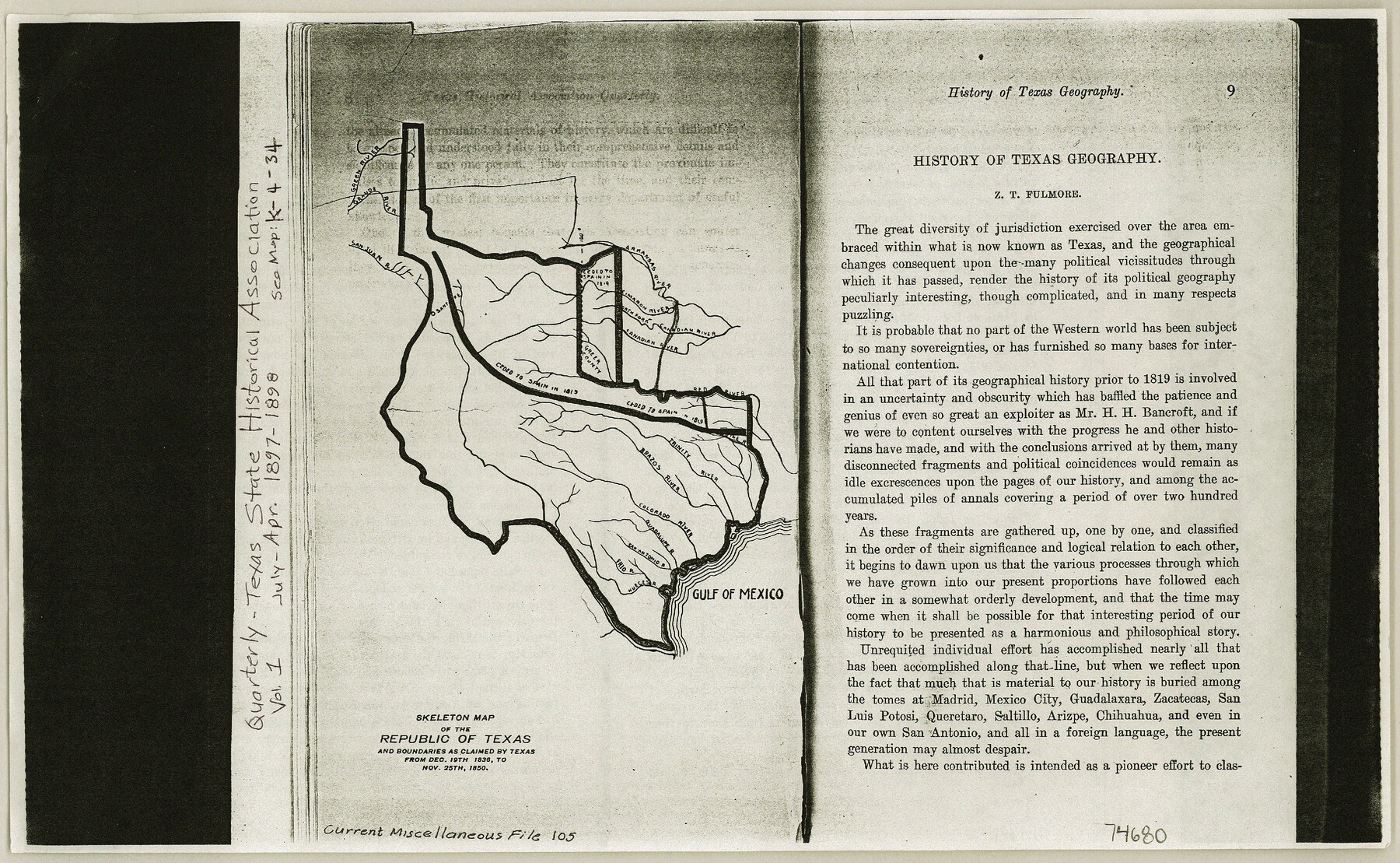 74680, Current Miscellaneous File 105, General Map Collection