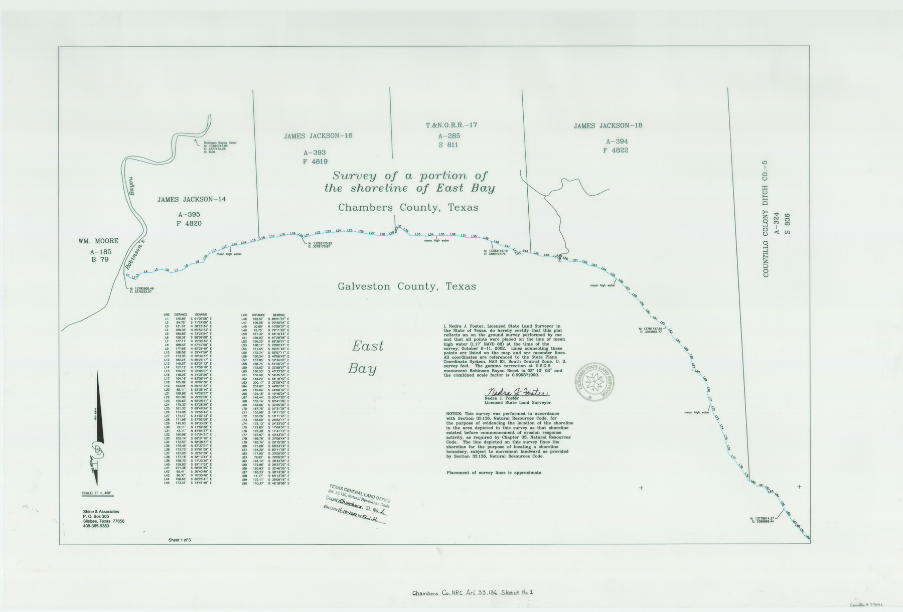 77041, Chambers County NRC Article 33.136 Sketch 1, General Map Collection