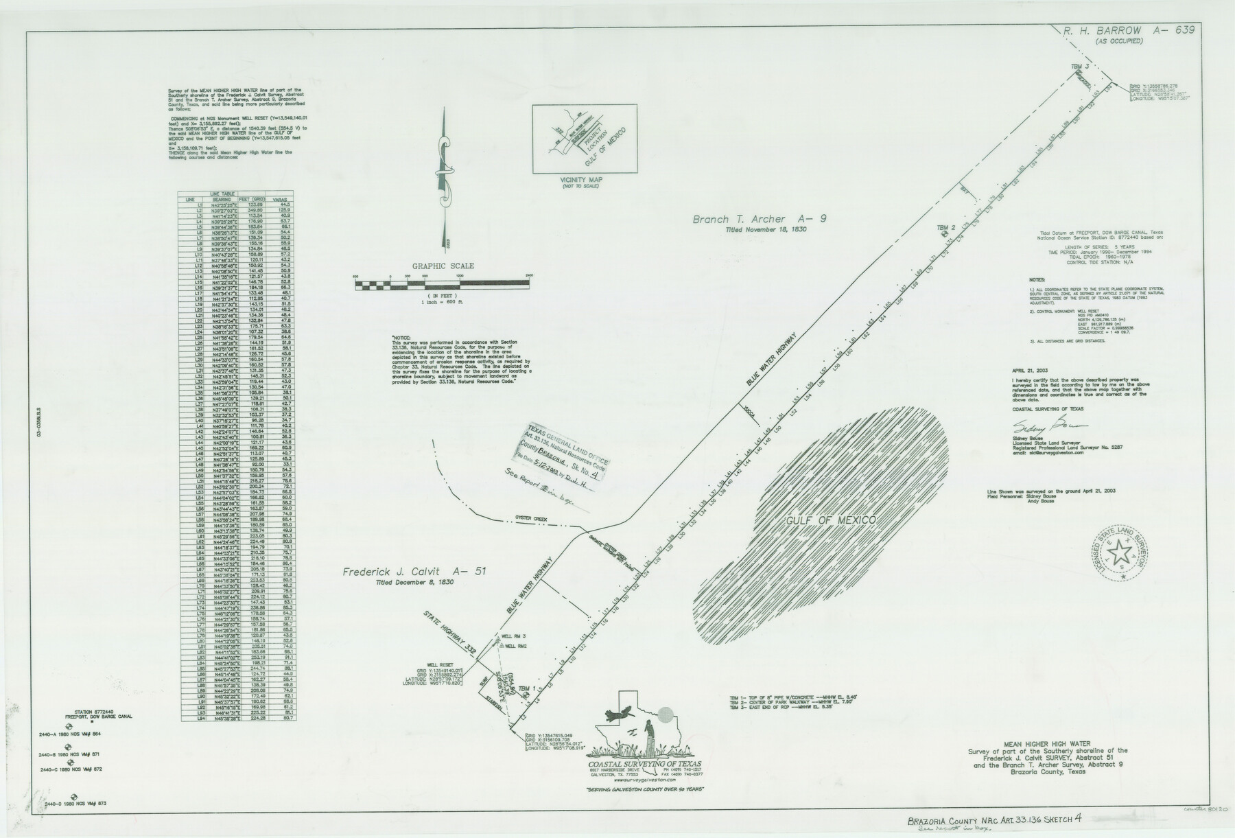 80120, Brazoria County NRC Article 33.136 Sketch 4, General Map Collection